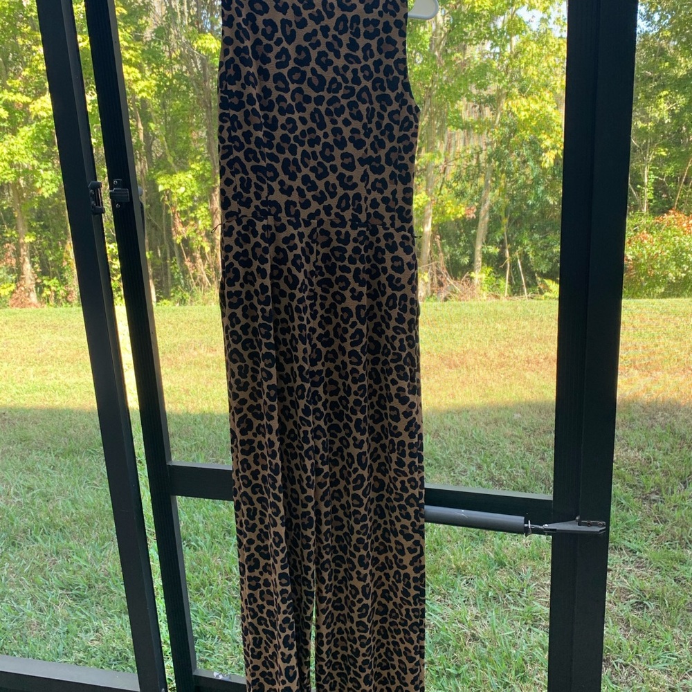 Maxi Leopard Jumpsuit